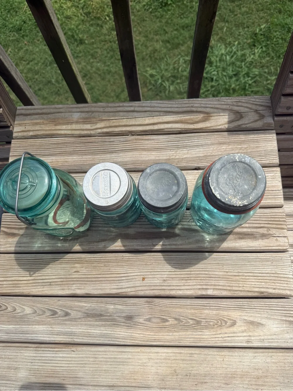 Ball Aqua Glass Mason Jar Collection - Set of 4